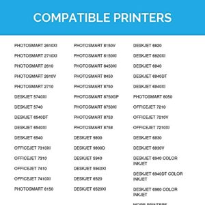 LD Products Remanufactured Compatible Replacements for HP 96 Ink Cartridges HY (4 Pack - Black) for use in OfficeJet, DesignJet, Photo Smart and DeskJet