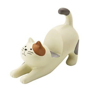 DECOLE: CONCOMBRE Cream Cat with Brown Ear Patch Smartphone Stand