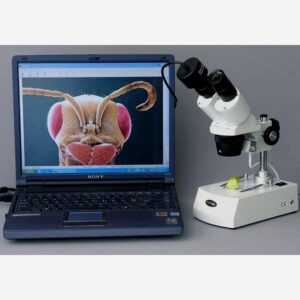 AmScope SE306R-PZ-3M 20X-40X-80X Forward Stereo Microscope + 3MP Digital Camera