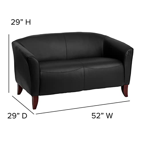 Flash Furniture HERCULES Imperial Series Black LeatherSoft Loveseat
