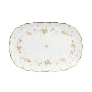 mikasa endearment oval serving platter, white large