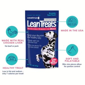 Covetrus Nutrisential Lean Treats for Dogs - Soft Dog Treats for Small, Medium & Large Dogs - Nutritional Low Fat Bite Size K9 Treats - Chicken Flavor - 3 Pack - 4oz