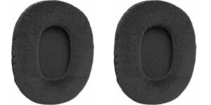 velour padded earcushions for audio technica athm30, sony mdr7506 and v6 headphones (pair)