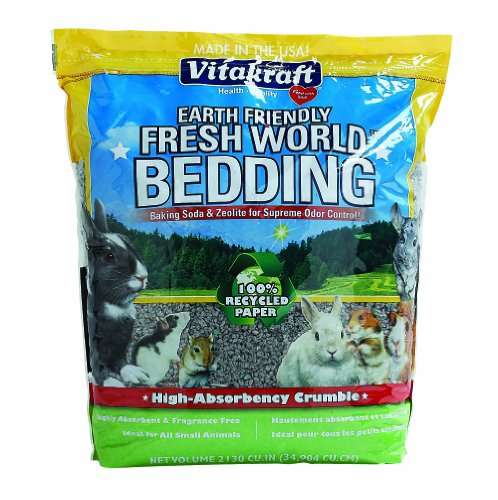 Vitakraft Fresh World Bedding for All Small Animals, 2130 Cubic Inch Size