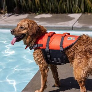 Outward Hound Granby Splash Orange Dog Life Jacket, Medium