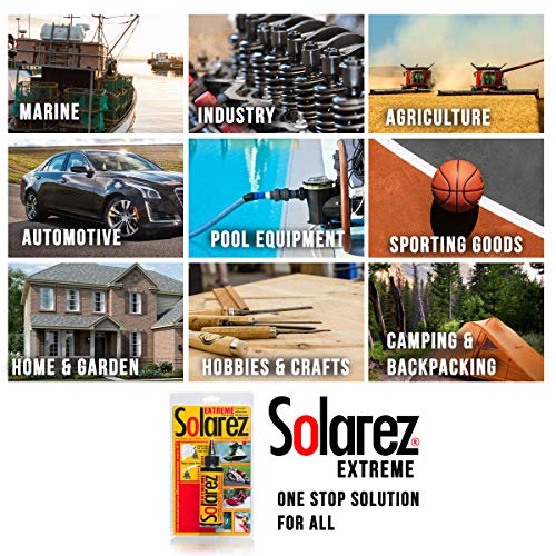 SOLAREZ UV Cure Extreme Resin (3.5 Oz) Heavy Duty Ceramic Fiberglass Filler Sealant Resin ~ DIY, Marine, Sporting Goods, Equipment Maintenance, Housewares, Appliances, Hobbies, Crafts, Camping, Garden