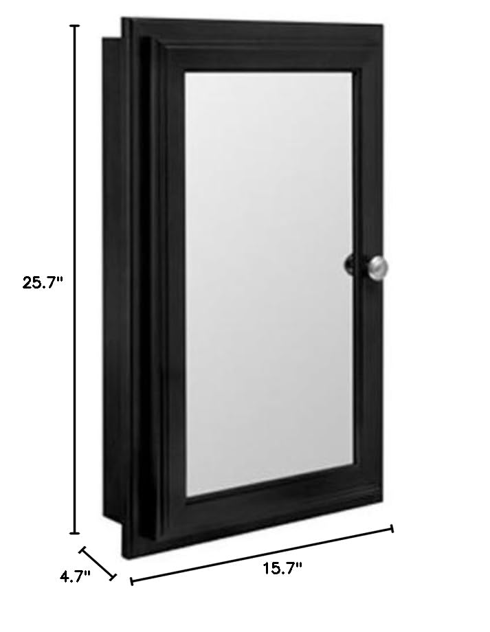 Rsi Home Products Sales CB33816 Java Finish Medicine Cabinet, 15-3/4" by 4-3/4" by 25-3/4"