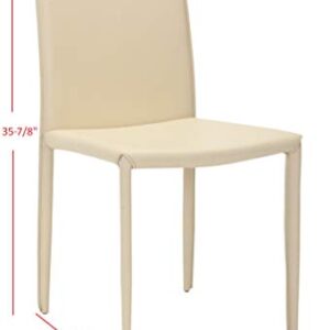 Safavieh Home Collection Karna Modern Cream Dining Chair (Set of 2)