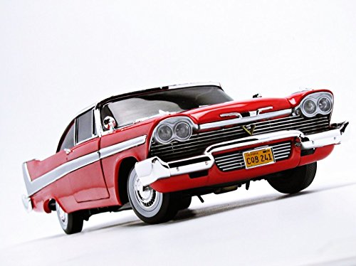 1/18 '58 Plymouth Fury Stephen King Christine Die Cast Movie Car, Multicolored (AWSS102)