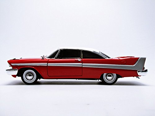 1/18 '58 Plymouth Fury Stephen King Christine Die Cast Movie Car, Multicolored (AWSS102)