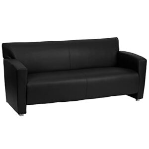flash furniture hercules majesty series black leathersoft sofa