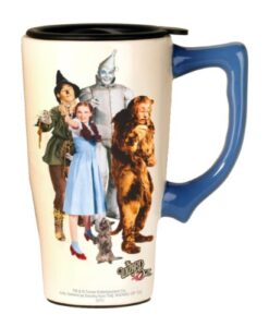 spoontiques - ceramic travel mugs - wizard of oz cup - hot or cold beverages - gift for coffee lovers