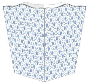 marye-kelley wb468-blue provencial print wastepaper basket
