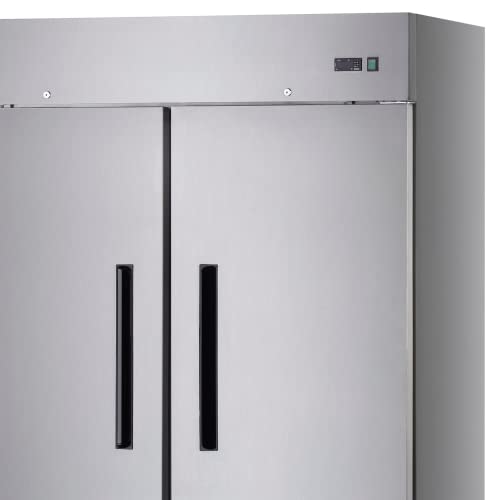 Arctic Air AF49 54" Two Section Two Door Reach-in Commercial Freezer, 49 Cubic Feet, Stainlesss Steel, 115v