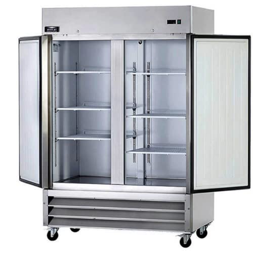 Arctic Air AF49 54" Two Section Two Door Reach-in Commercial Freezer, 49 Cubic Feet, Stainlesss Steel, 115v