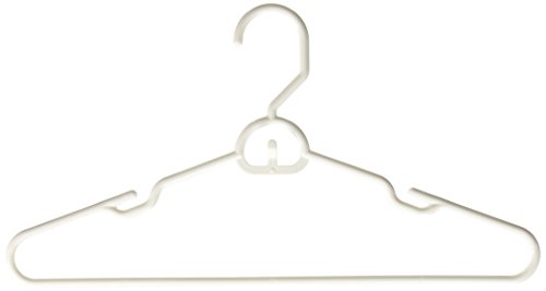 Heavy Duty Tubular Hanger with Attachable Hook , White 6pk