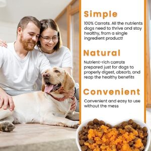 Olewo Original Carrots for Dogs – Fiber for Dogs Keep Poop Firm, Digestive Dog Food Topper, Skin & Coat Support, Dehydrated Whole Food Dog Multivitamin, Gut Health for Dogs, 2.2 lbs