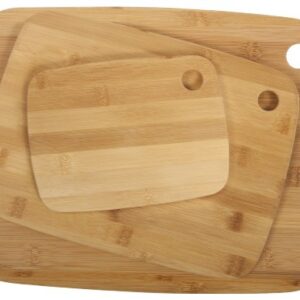 Core Bamboo Classic Cutting Board Combo Pack, Natural, Small/Medium/Large