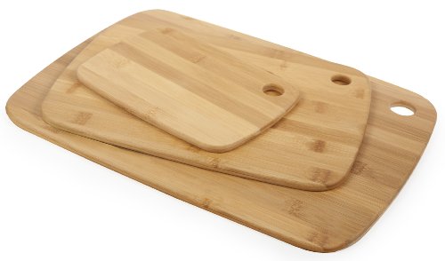 Core Bamboo Classic Cutting Board Combo Pack, Natural, Small/Medium/Large