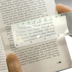 12-Pack Pocket Magnifier with 6-Inch Ruler - 3X Magnification, Bookmark Page Magnifier, Business and Personal Magnifier, Ideal for Seniors, Purse Magnifier