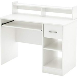 South Shore Axess Desk with Keyboard Tray, White