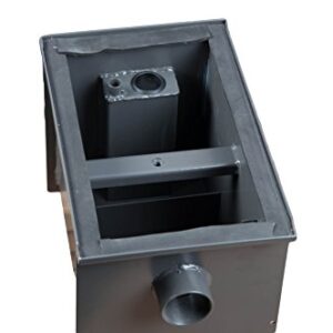 Wentworth 8 Pound Commercial Grease Trap Interceptor for Restaurant Under Sink Kitchen, 4 GPM, WP-GT-4