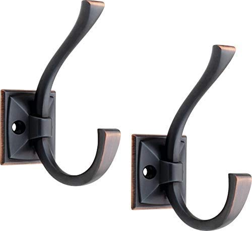 Liberty Hardware 137246 Ruavista Coat and Hat Hook, Single, Bronze with Copper Highlights