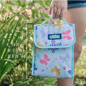 Wildkin Kids Insulated Lunch Bag for Boys & Girls, Reusable Lunch Bag is Perfect for Daycare & Preschool, Ideal Size for Packing Hot or Cold Snacks for School & Travel Lunch Bags (Butterfly Garden)