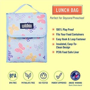 Wildkin Kids Insulated Lunch Bag for Boys & Girls, Reusable Lunch Bag is Perfect for Daycare & Preschool, Ideal Size for Packing Hot or Cold Snacks for School & Travel Lunch Bags (Butterfly Garden)