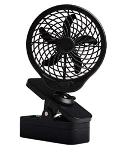 o2cool 5" battery operated clip fan grey