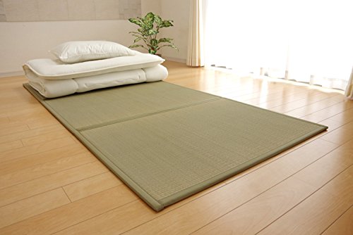 IKEHIKO Japanese Traditional Igusa (Rush grass) Tatami Mattress, Twin XL. Made in Japan