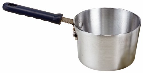 Crestware 5-1/2-Quart Heavy Gauge Aluminum Sauce Pan with Grip Handle, Heat Resistant up to 350-Degree