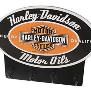 Harley-Davidson Motor Oil Custom-Cut Bar & Shield Key Rack, Black HDL-15307