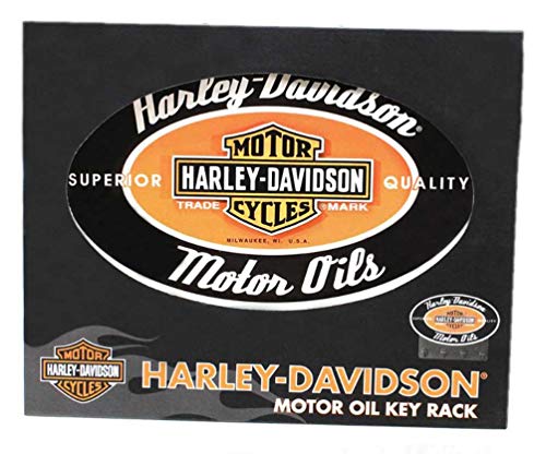 Harley-Davidson Motor Oil Custom-Cut Bar & Shield Key Rack, Black HDL-15307