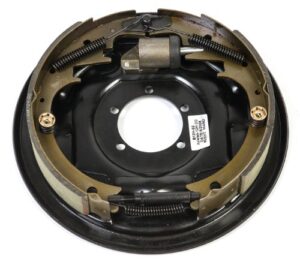 husky 30787 black painted 12" x 2" right hand hydraulic brake assembly - 6000 lb. rated axle capacity