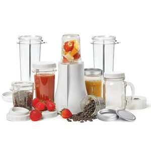 tribest pb-350xl-a personal blender for shakes and smoothies with portable blender cups, white
