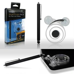 targus gaming pack for ipad and tablets - includes stylus and fling joystick