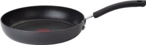 t-fal e76505 ultimate hard anodized scratch resistant titanium nonstick thermo-spot heat indicator anti-warp base dishwasher safe oven safe pfoa free saute / fry pan cookware, 10-inch, black