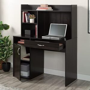 Sauder Beginnings Transitional Desk with Hutch, Cinnamon Cherry finish