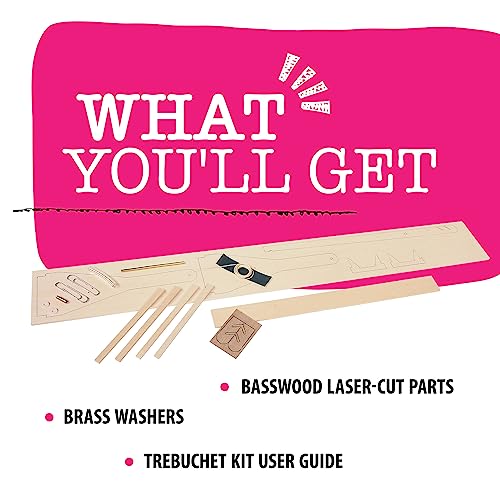 Pitsco Laser-Cut Basswood Trebuchet Kit (Individual Pack)