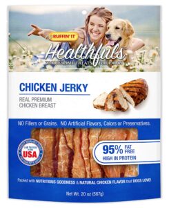 westminster pet healthfuls chicken jerky dog treats, 20oz