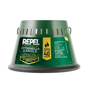repel citronella triple wick candle, 20-ounce, pack of 1, 1 pack, one color