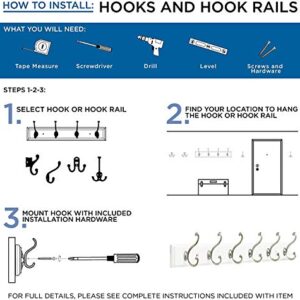 Liberty B46116Z-SN-C Single Robe Hook with Round Base