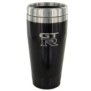 au-tomotive gold travel mug for nissan gt-r gtr (black)