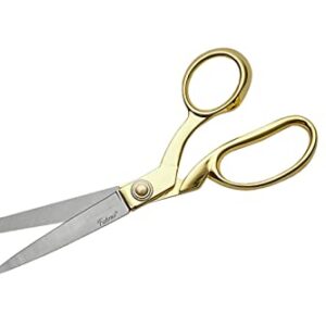 SZCO Supplies Professional Heavy-Duty Fabric Scissors for Tailoring with Gold Finished Handle