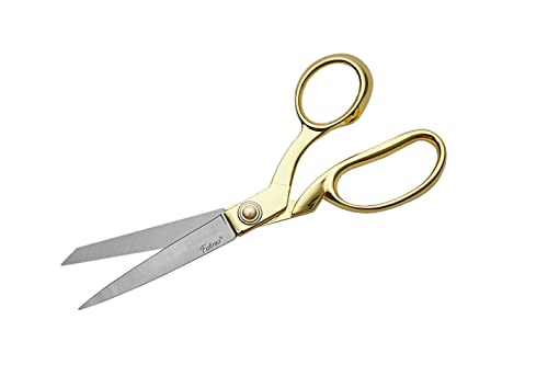 SZCO Supplies Professional Heavy-Duty Fabric Scissors for Tailoring with Gold Finished Handle