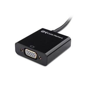 Cable Matters HDMI to VGA Adapter (HDMI to VGA Converter/VGA to HDMI Adapter) in Black