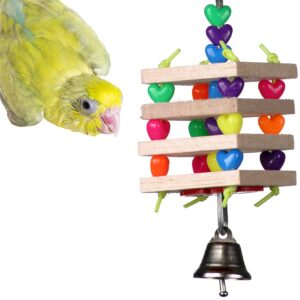 super bird creations sb680 balsa stack bird toy, small bird size, 6.5" x 2"