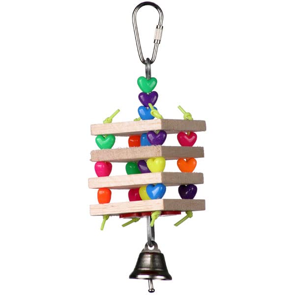 Super Bird Creations SB680 Balsa Stack Bird Toy, Small Bird Size, 6.5" x 2"