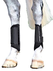 weatherbeeta eventing hind boots, black, full
